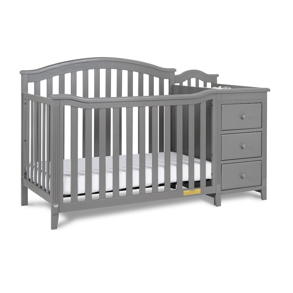 Kali II 4-in-1 Convertible Crib and Changer Gray. Picture 2