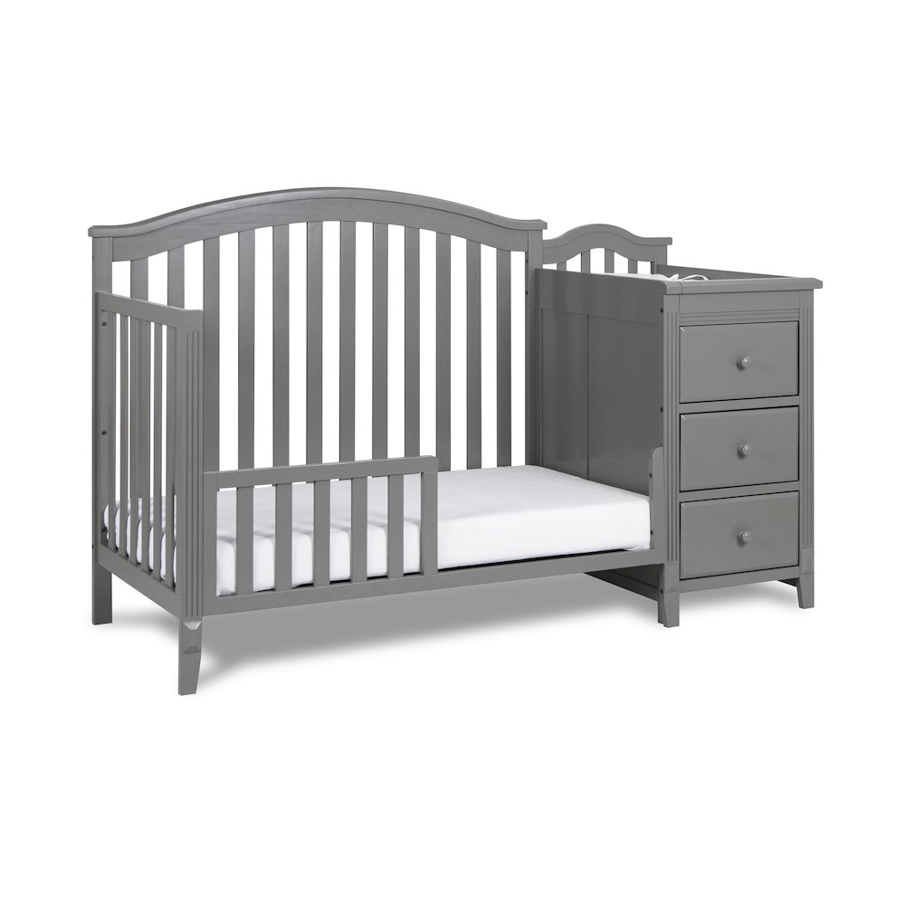 Kali II 4-in-1 Convertible Crib and Changer Gray. Picture 4