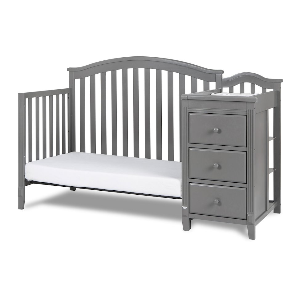 Kali II 4-in-1 Convertible Crib and Changer Gray. Picture 5