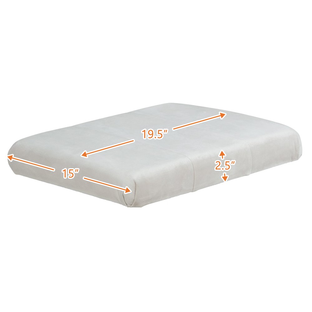 Alice Glider Ottoman Cushion Beige. Picture 2
