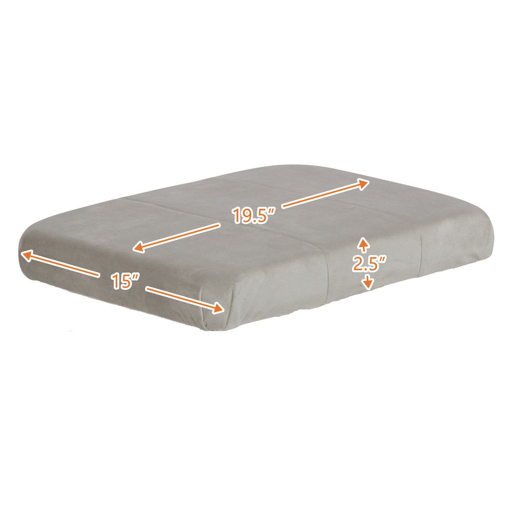 Alice Glider Ottoman Cushion Gray. Picture 2