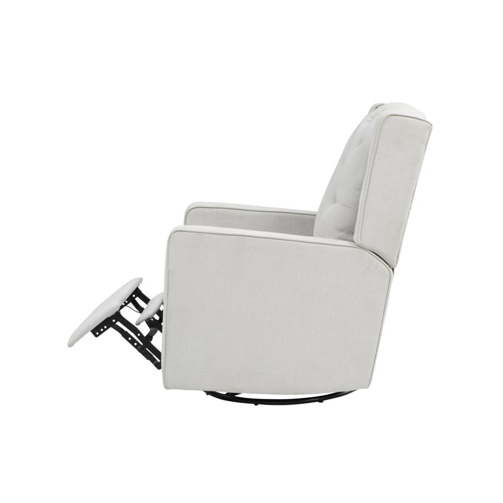 Ava Manual Swivel Glider Recliner Gray. Picture 4