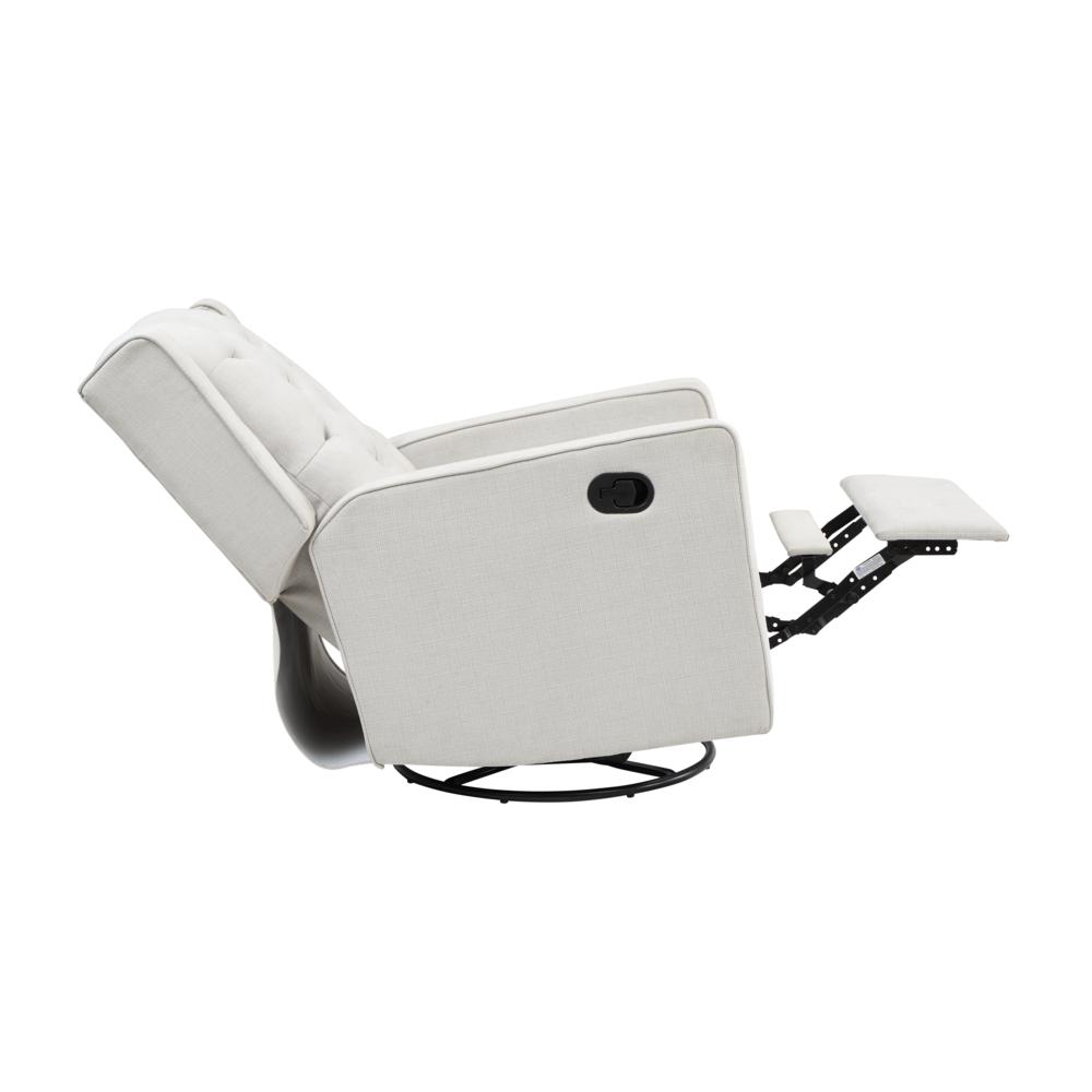 Ava Manual Swivel Glider Recliner Gray. Picture 5