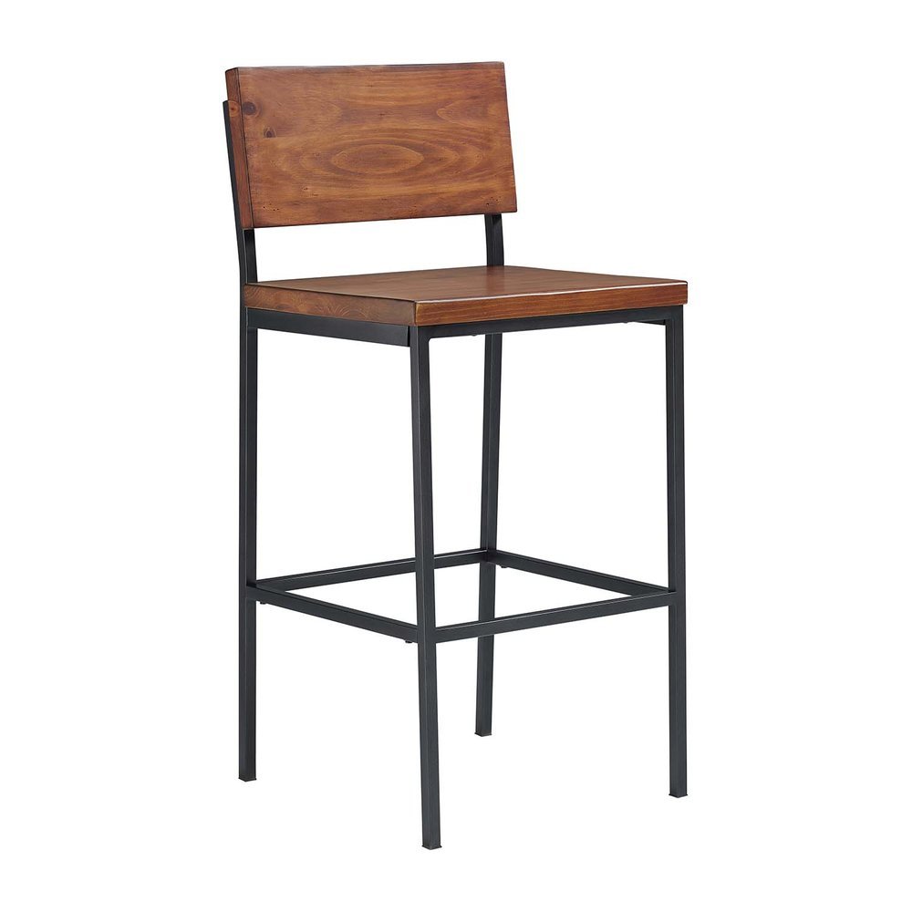 Wood/Metal Bar Stool. Picture 1