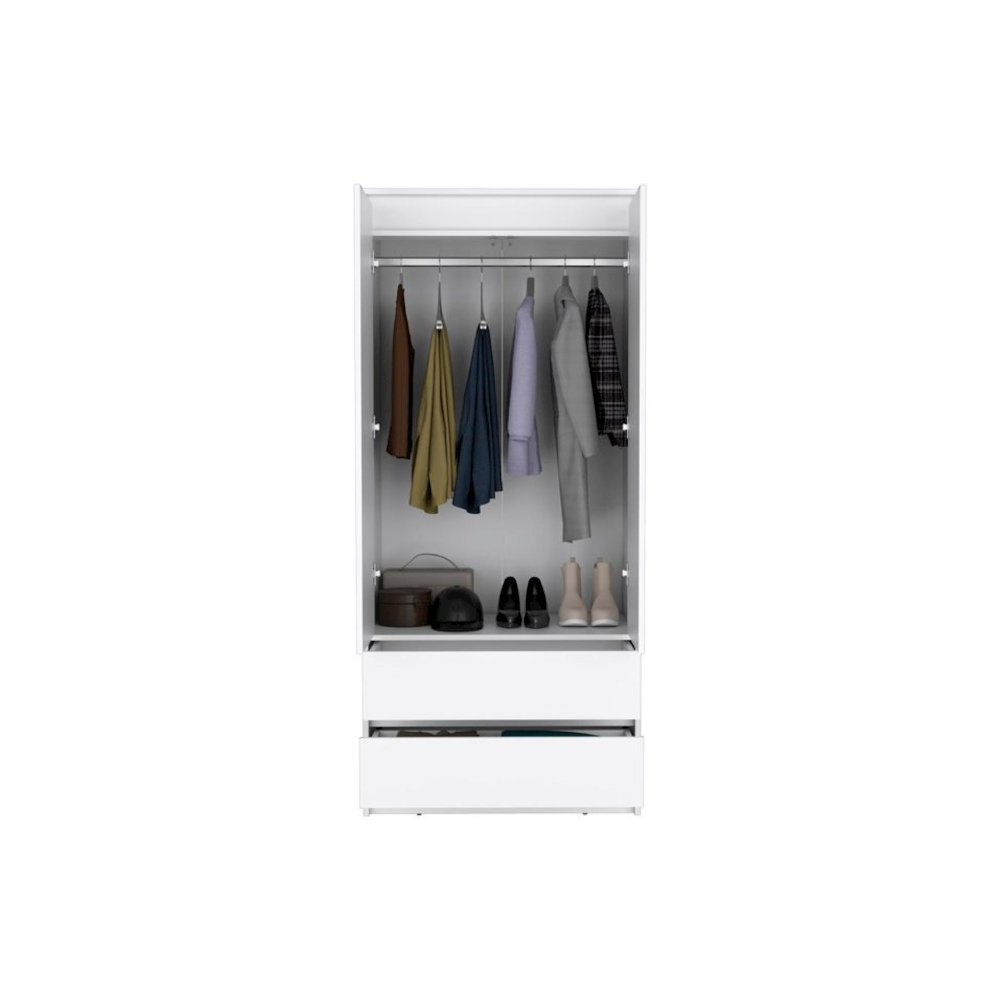 Austin Armoire White MDF. Picture 3