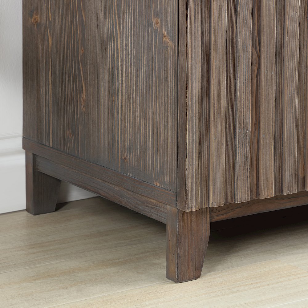 Palos 30" Free-standing Single Bath Vanity in Spruce Aged Brown. Picture 11