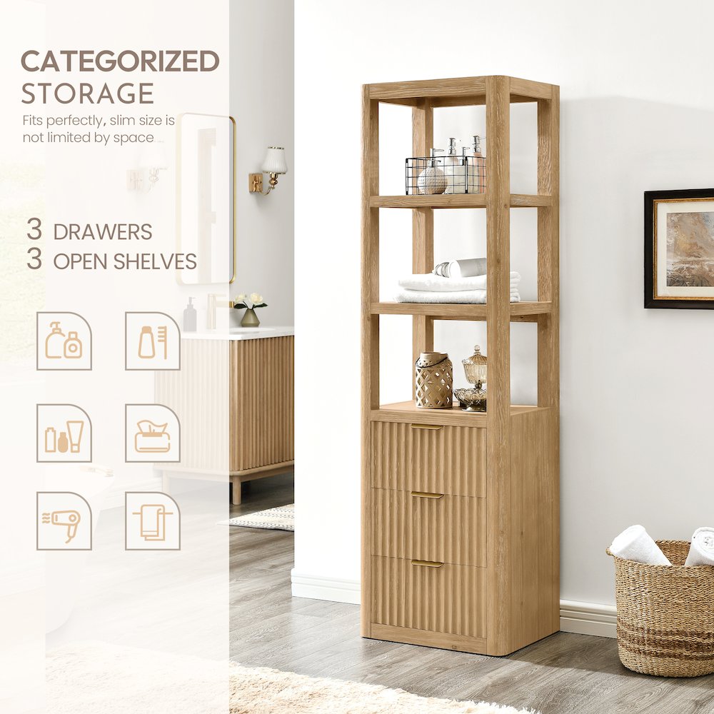 Cádiz 22in. Grey Storage Cabinet. Picture 2