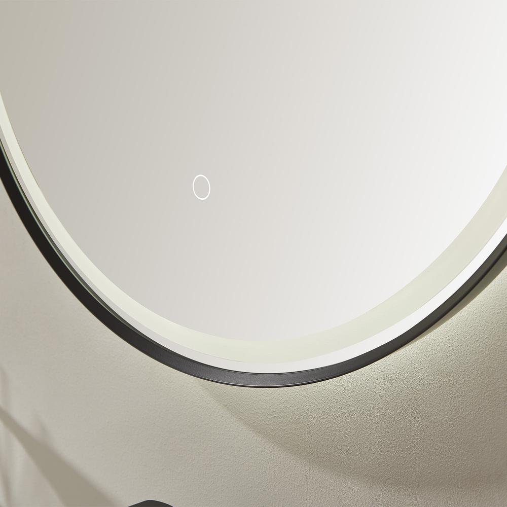 24'' Oval LED Lighted Accent Bathroom/Vanity Wall Mirror. Picture 10