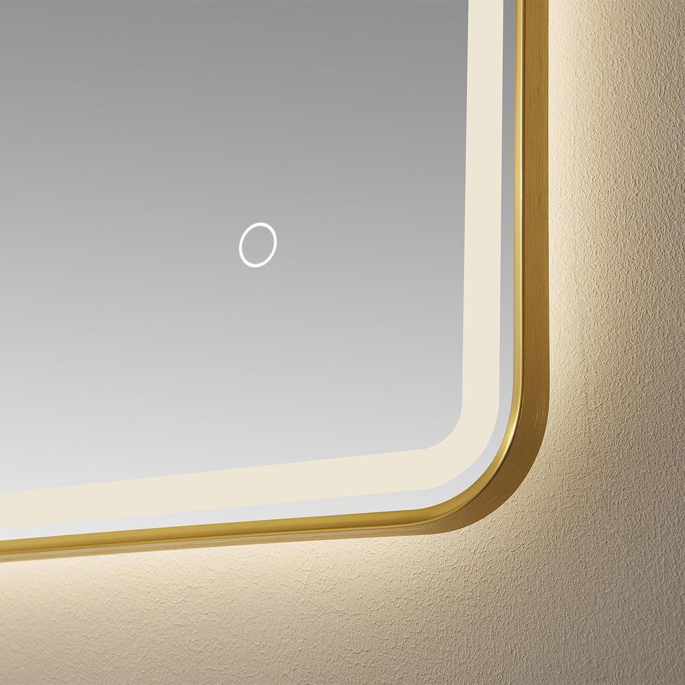 48'' Rectangle LED Lighted Accent Bathroom/Vanity Wall Mirror. Picture 7