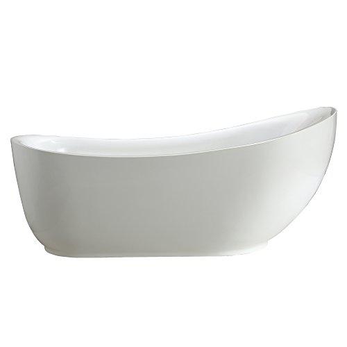 Everlie 71" x 35" Soaking Bathtub. Picture 1