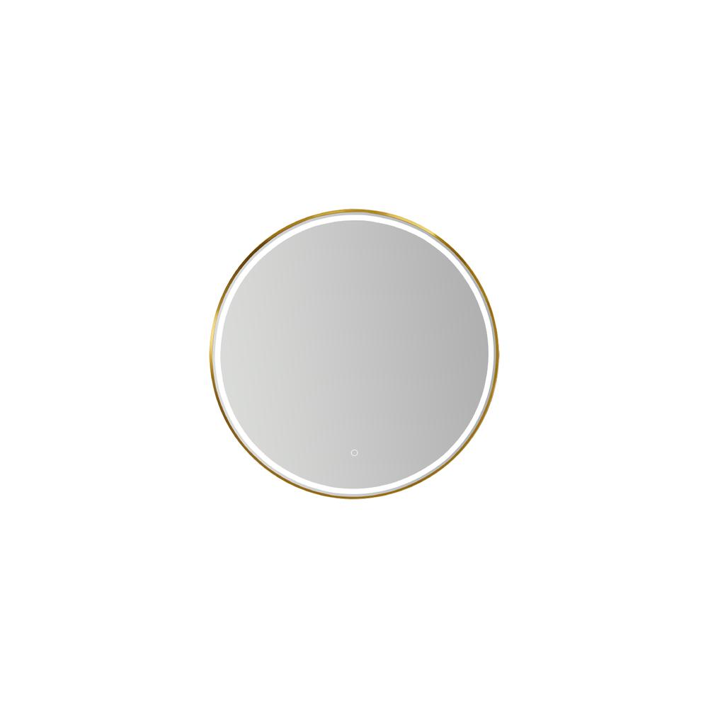 32'' Round LED Lighted Accent Bathroom/Vanity Wall Mirror. Picture 1