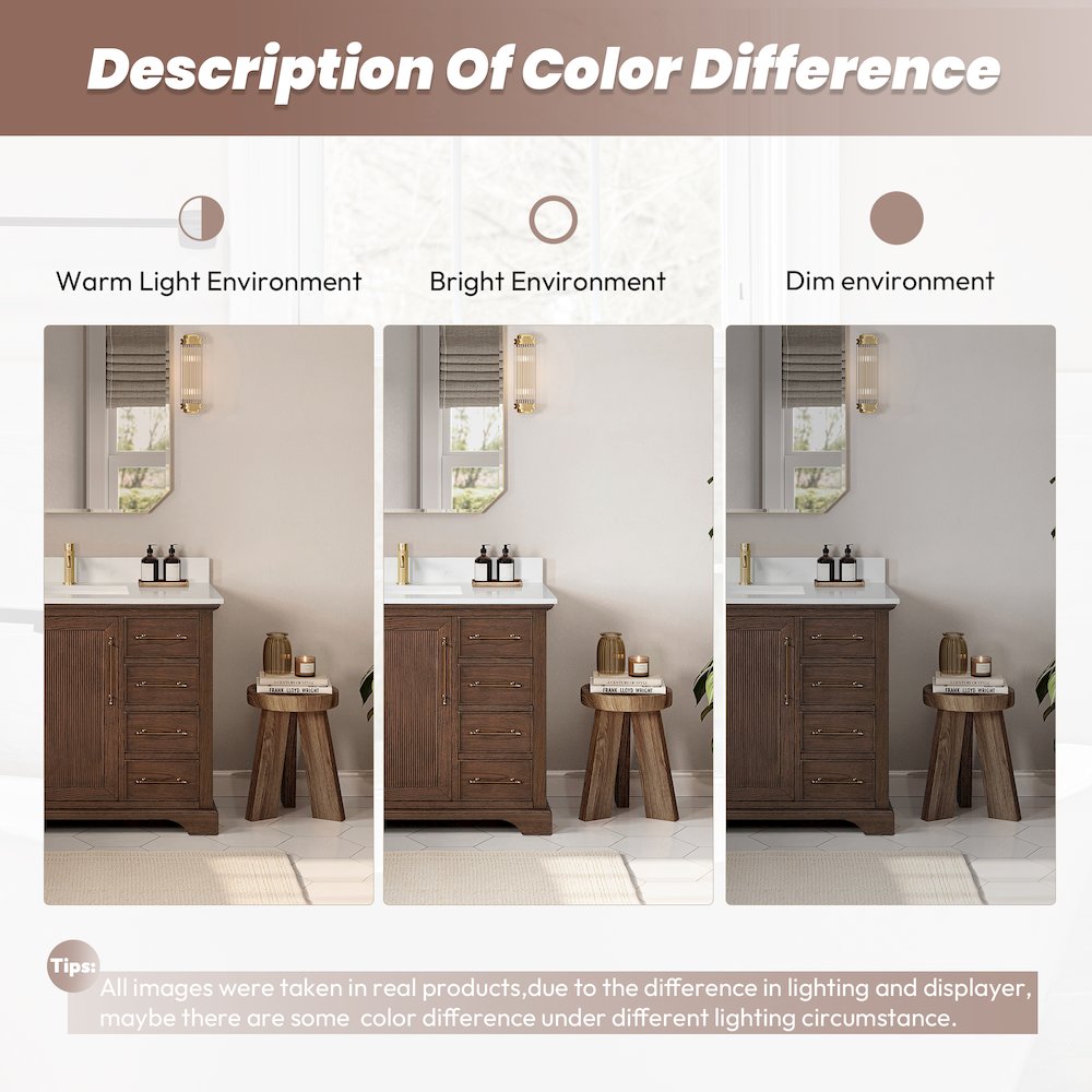 Tokyo 84" Freestanding Double Bath Vanity in Aged Dark Brown Oak. Picture 16