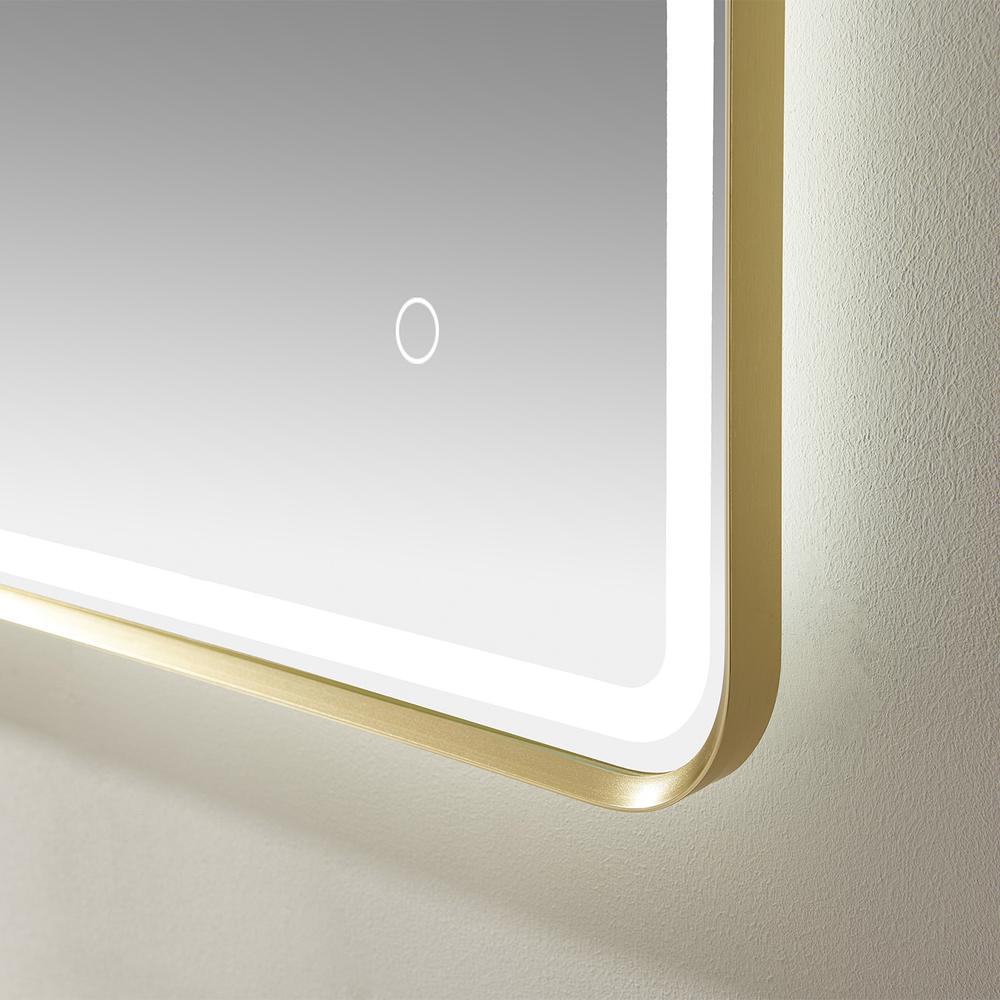 24'' Rectangle LED Lighted Accent Bathroom/Vanity Wall Mirror. Picture 10