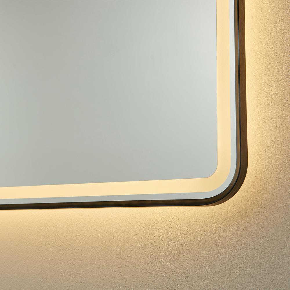 48'' Rectangle LED Lighted Accent Bathroom/Vanity Wall Mirror. Picture 6