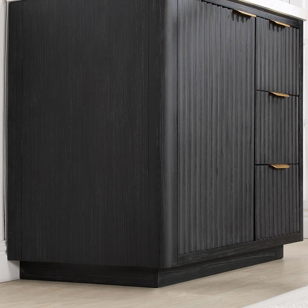 Free-standing Single Bathroom Vanity with Composite top and Mirror. Picture 15