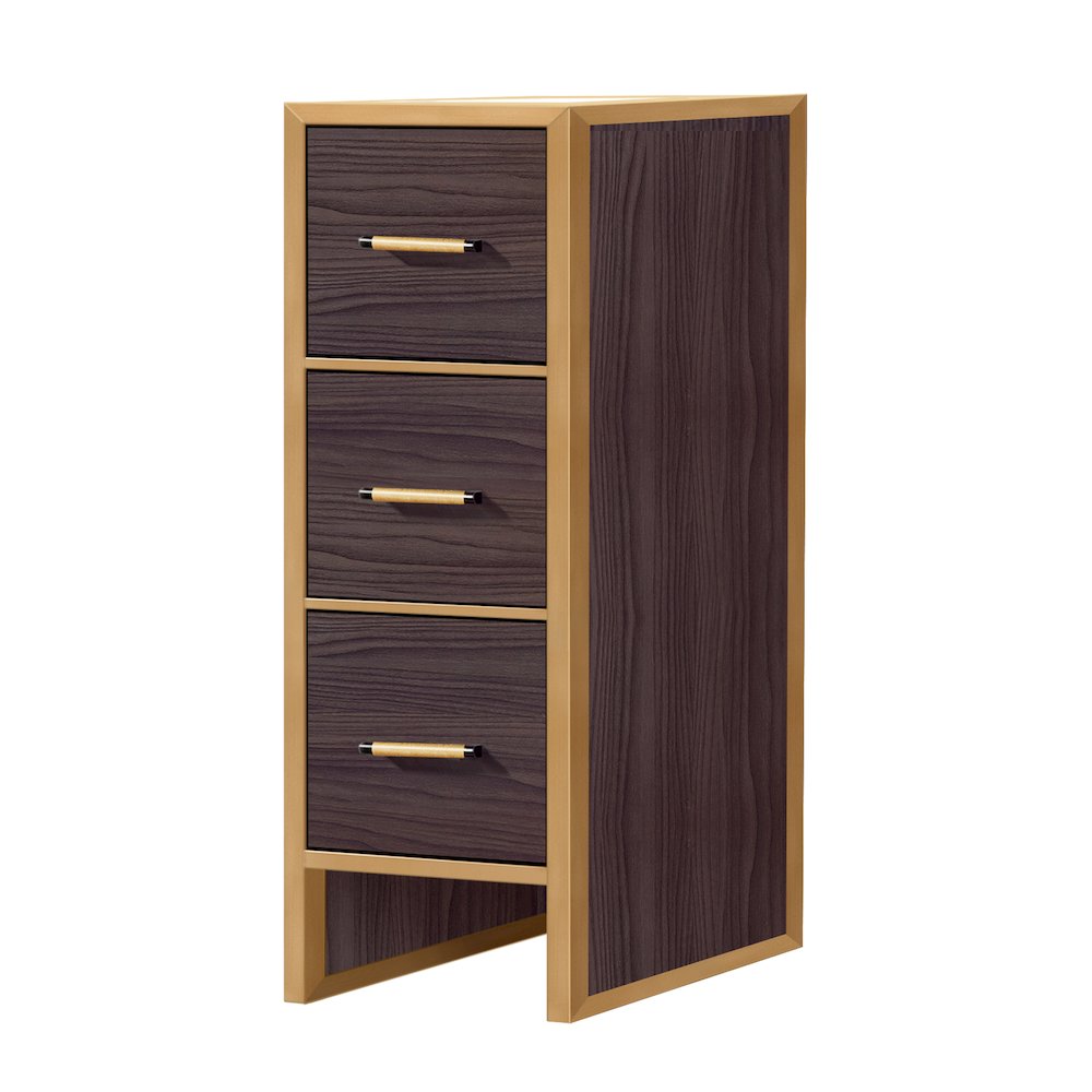 Toledo 12in. Dark Walnut Storage Cabinet. Picture 1