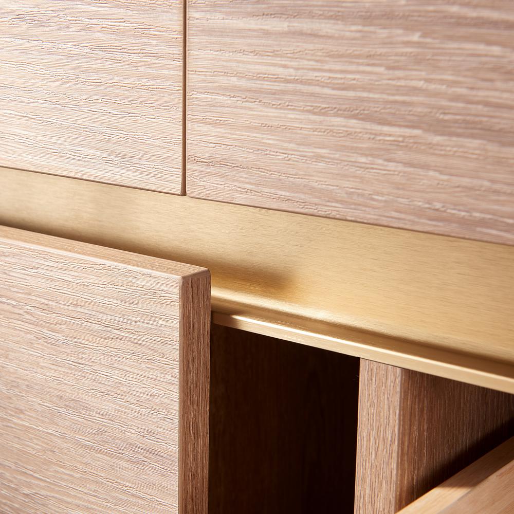 Single Sink Wall-Mount Bath Vanity with Composite Integral Square Sink Top. Picture 11