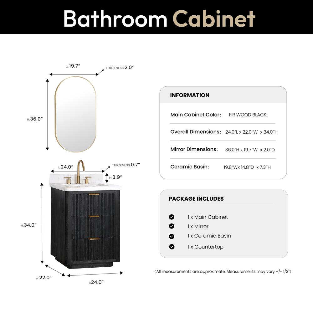 Free-standing Single Bathroom Vanity with Composite top and Mirror. Picture 15