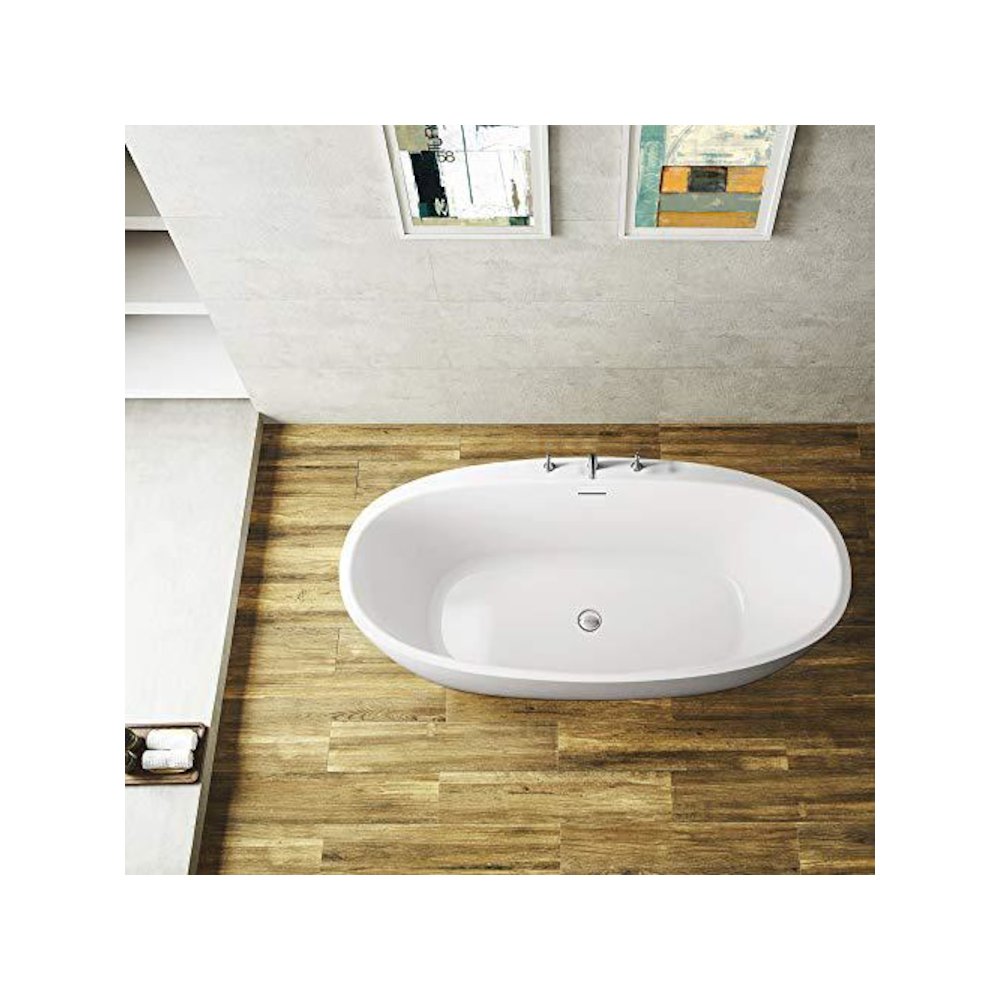 Everly 59" x 31.5" Soaking Bathtub. Picture 3