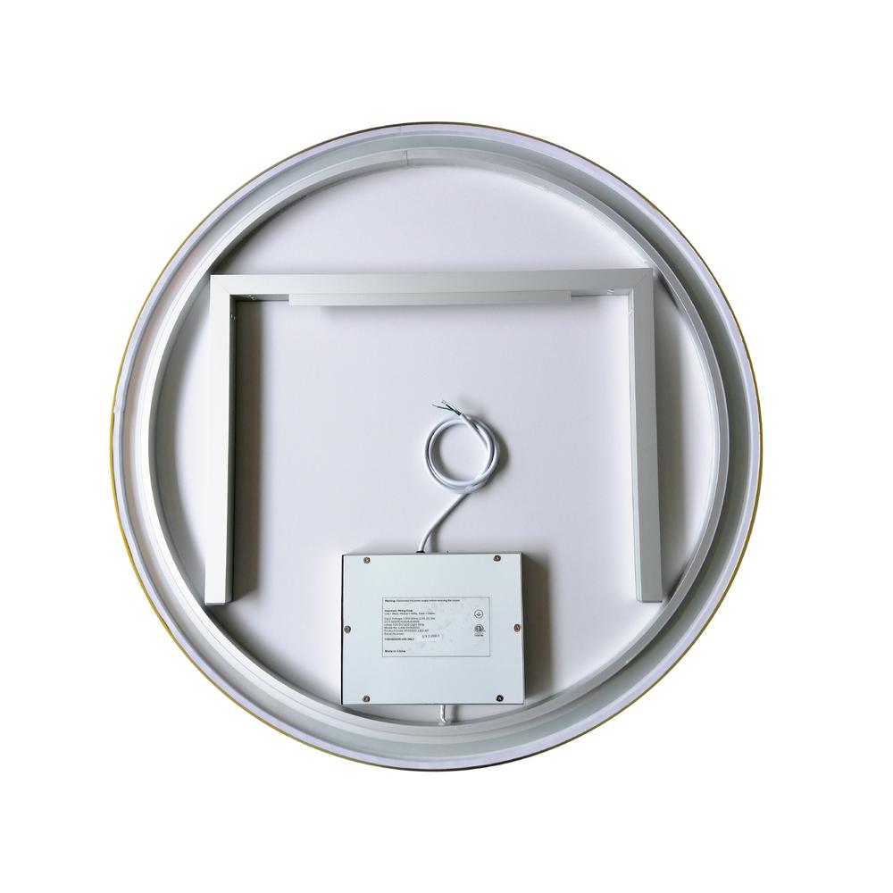 32'' Round LED Lighted Accent Bathroom/Vanity Wall Mirror. Picture 2