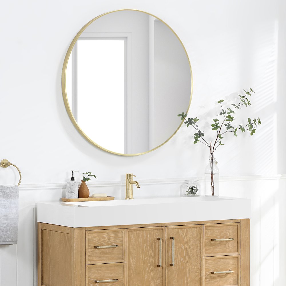 Rectangular White Finish Composite Granite Stone Console Bathroom Vanity Sink. Picture 4