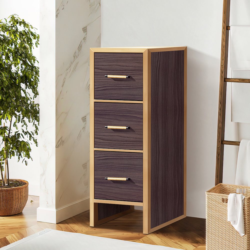 Toledo 12in. Dark Walnut Storage Cabinet. Picture 3
