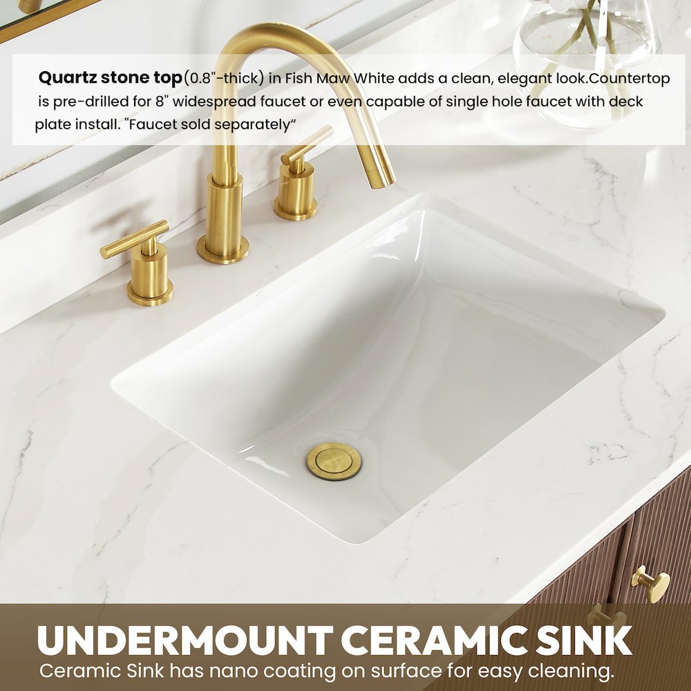 Oza 60" Free-standing Single Bath Vanity in Aged Dark Brown Oak. Picture 8