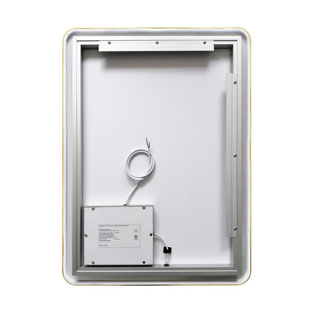 24'' Rectangle LED Lighted Accent Bathroom/Vanity Wall Mirror. Picture 2