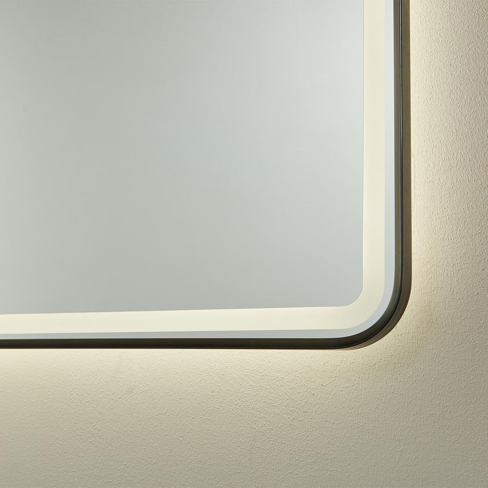 24'' Rectangle LED Lighted Accent Bathroom/Vanity Wall Mirror. Picture 10
