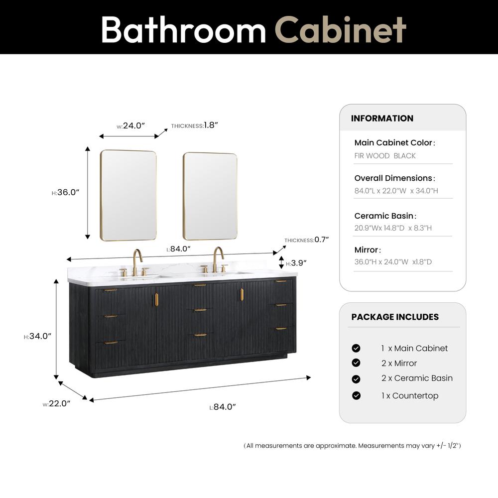Free-standing Double Bathroom Vanity with Composite top and Mirror. Picture 16