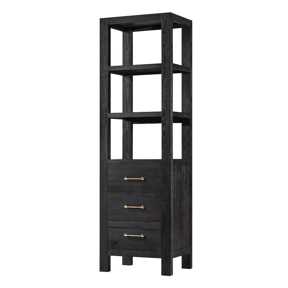León 22in. Black Storage Cabinet for Bathroom, Kitchen and Living Room. Picture 1