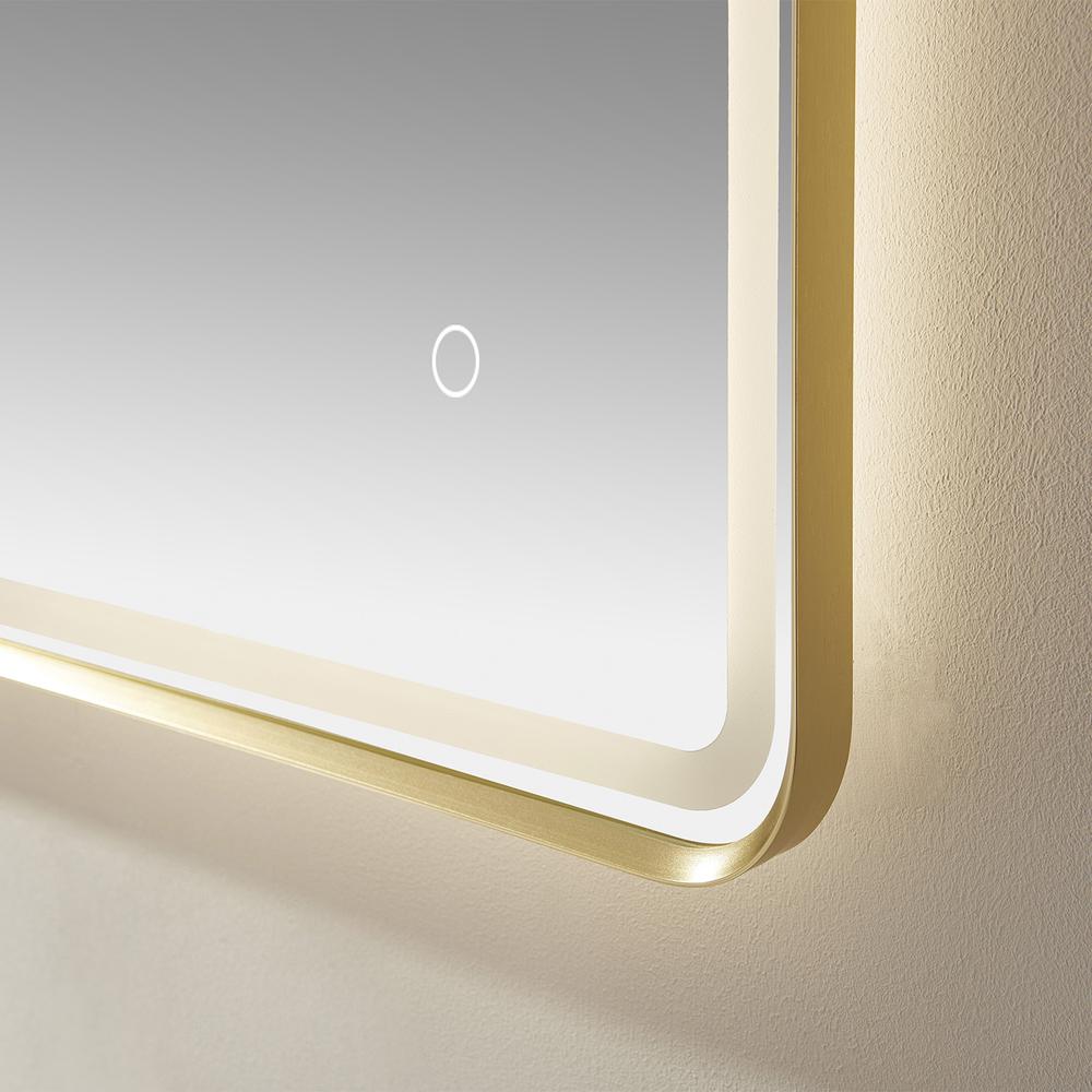 24'' Rectangle LED Lighted Accent Bathroom/Vanity Wall Mirror. Picture 9