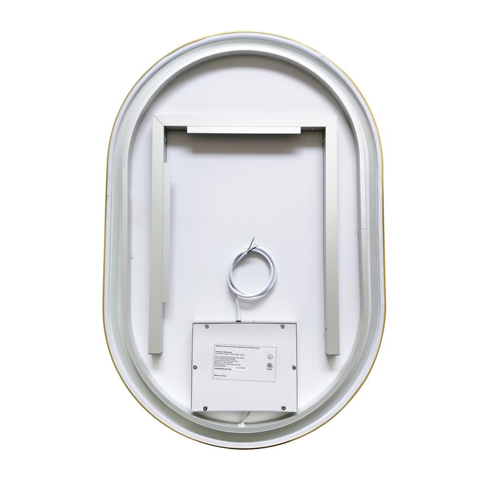 24'' Oval LED Lighted Accent Bathroom/Vanity Wall Mirror. Picture 2