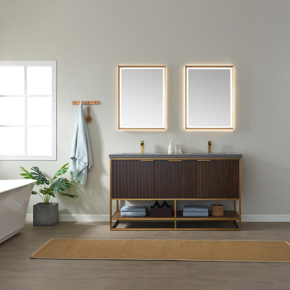 24'' Rectangle LED Lighted Accent Bathroom/Vanity Wall Mirror. Picture 7