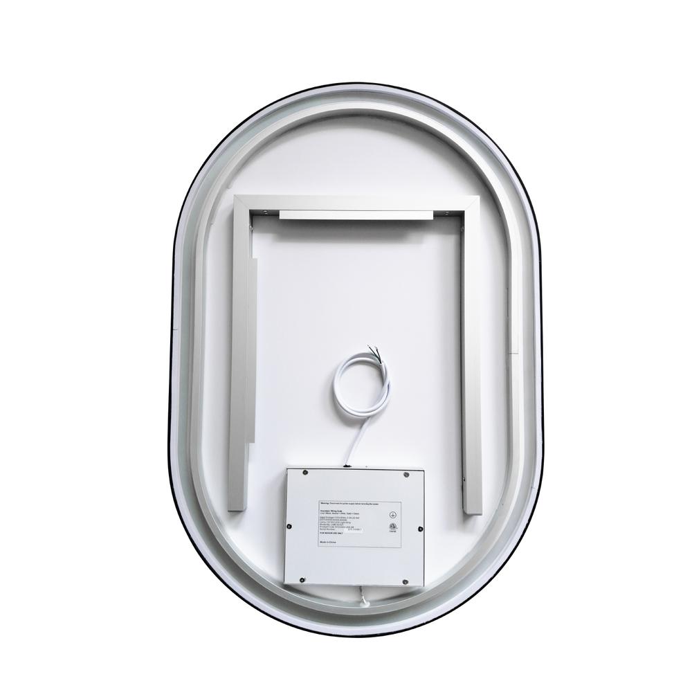 24'' Oval LED Lighted Accent Bathroom/Vanity Wall Mirror. Picture 2