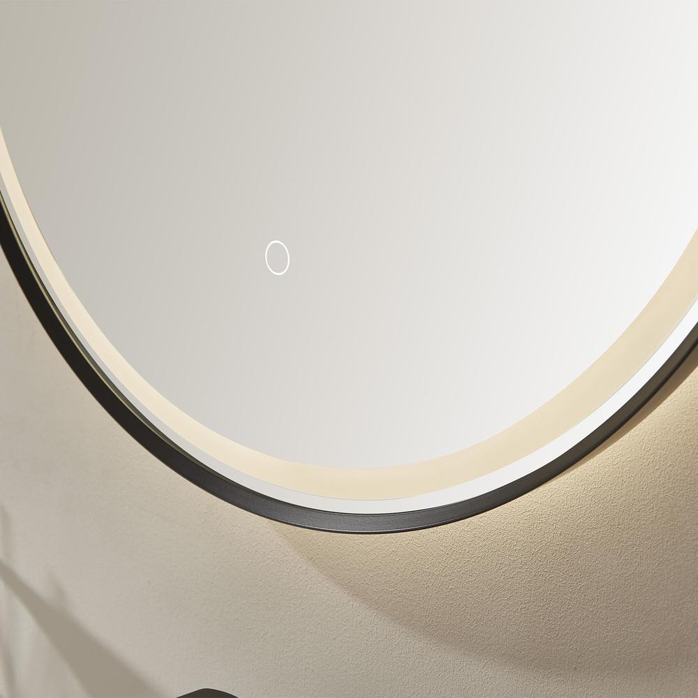 24'' Oval LED Lighted Accent Bathroom/Vanity Wall Mirror. Picture 9