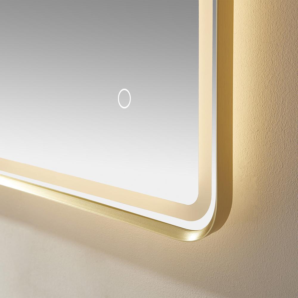 24'' Rectangle LED Lighted Accent Bathroom/Vanity Wall Mirror. Picture 8