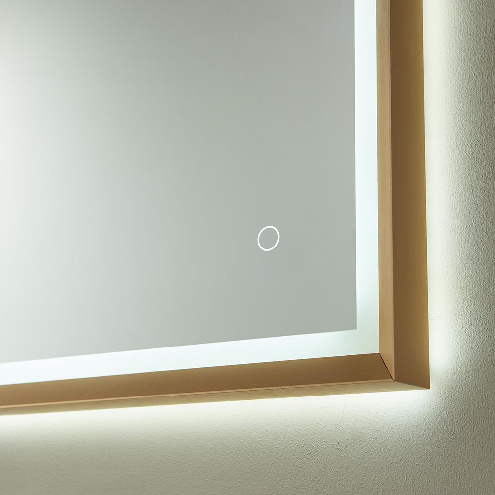 24'' Rectangle LED Lighted Accent Bathroom/Vanity Wall Mirror. Picture 11