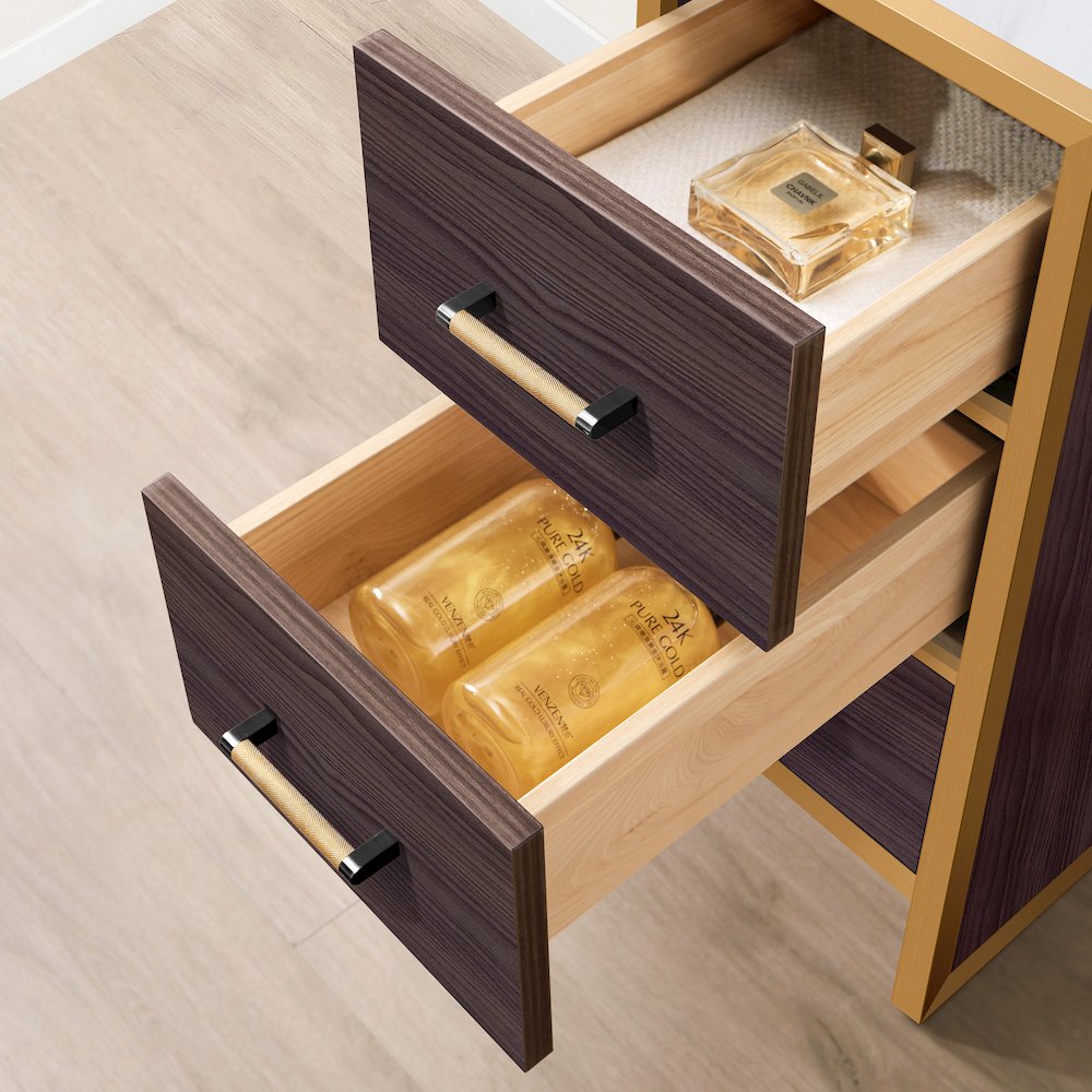 Toledo 12in. Dark Walnut Storage Cabinet. Picture 5