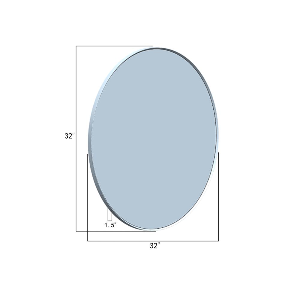 32'' Round LED Lighted Accent Bathroom/Vanity Wall Mirror. Picture 11