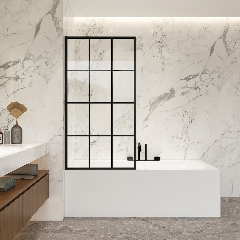 Bathtub Screen Frameless Glass Shower Door Tempered Glass Shower Panel. Picture 5