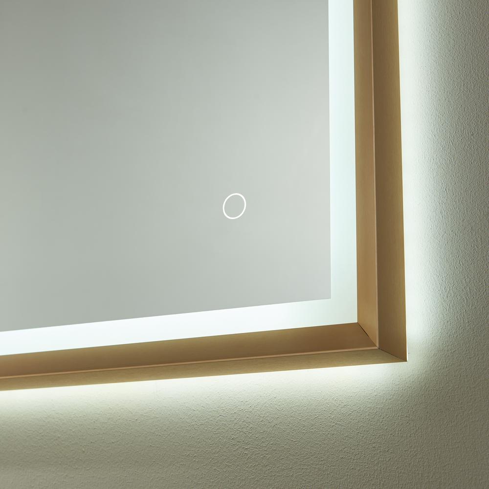 48'' Rectangle LED Lighted Accent Bathroom/Vanity Wall Mirror. Picture 9