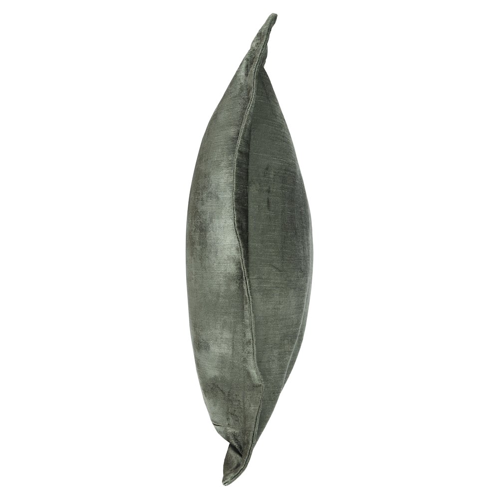 Kosas Home Bryce Velvet 22-inch Square Throw Pillow, Myrtle Green. Picture 4