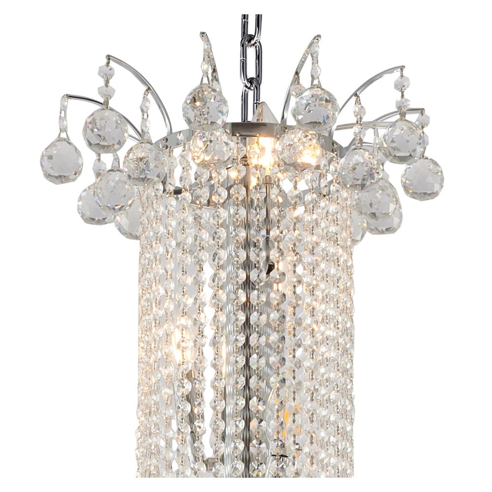 Chandelier Chrome Metal & Crystal. Picture 5