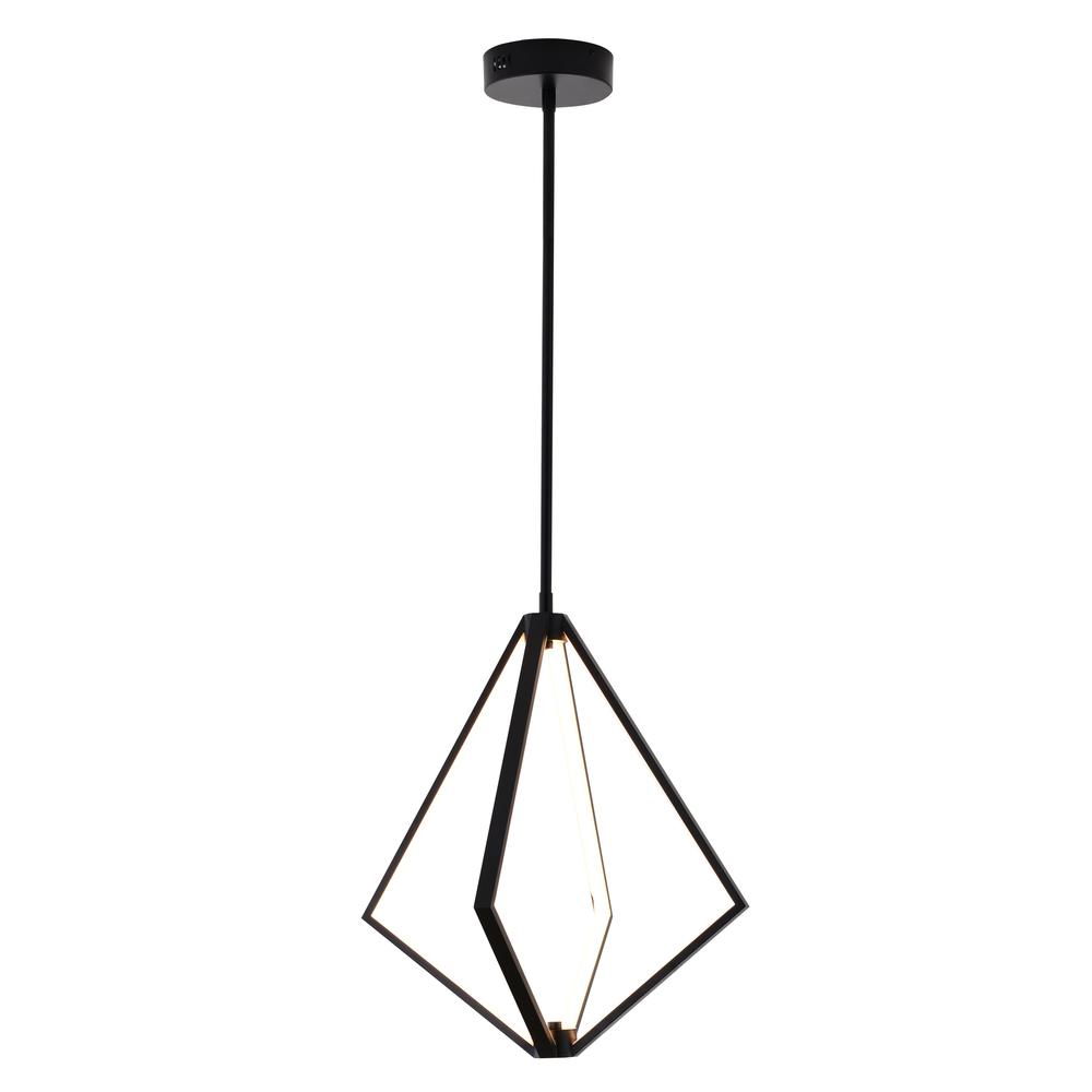 LED Chandelier Black Metal & Silicone. Picture 1
