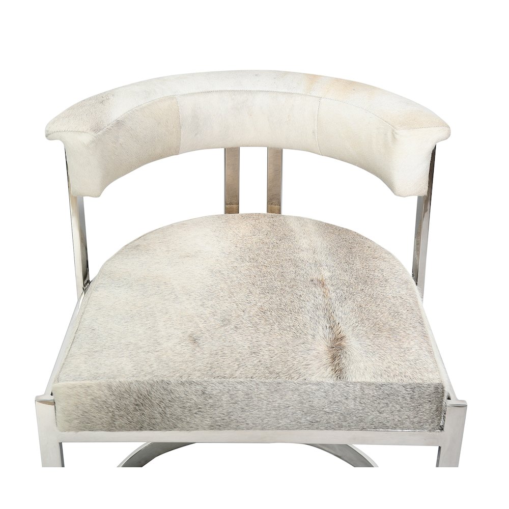 Bethel International Living Room Chair in Chrome Color. Picture 2