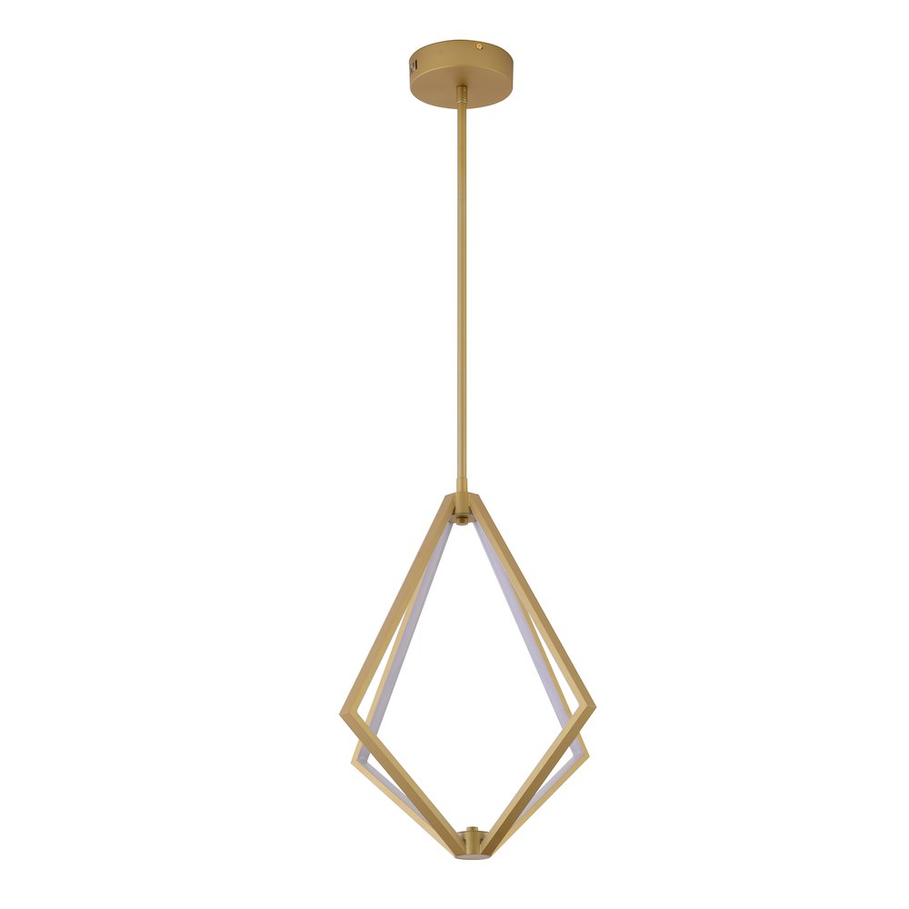 8-Light Gold Metal LED Chandelier With Silicone Diffusers. Picture 2