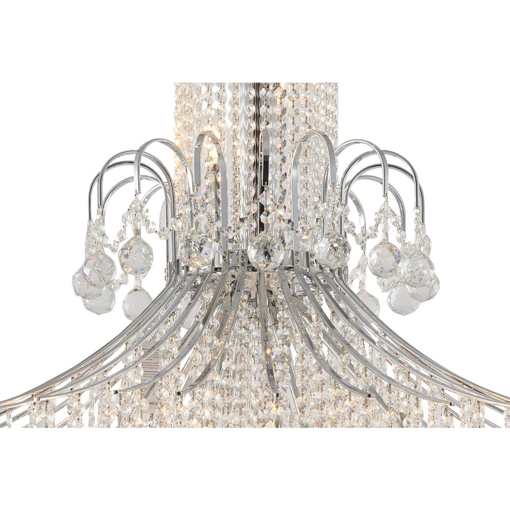 Chandelier Chrome Metal & Crystal. Picture 4