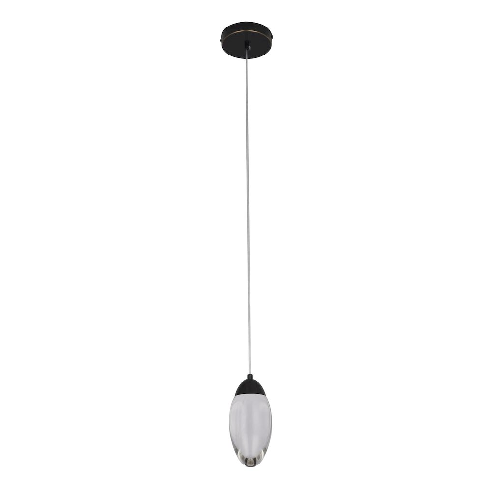 Bethel International LED Pendant in Matte Black Color. Picture 2