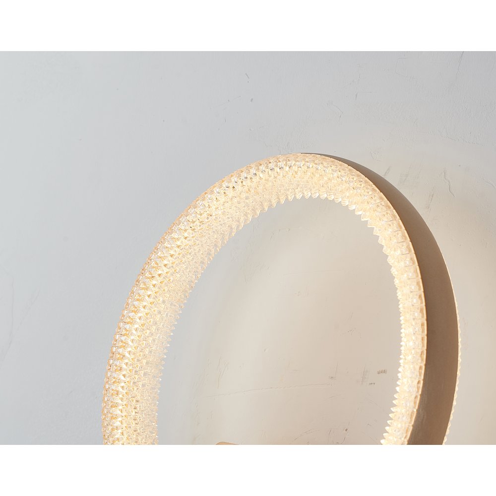 1-Light Gold LED Wall Sconce With A Clear Acrylic Diffuser. Picture 5